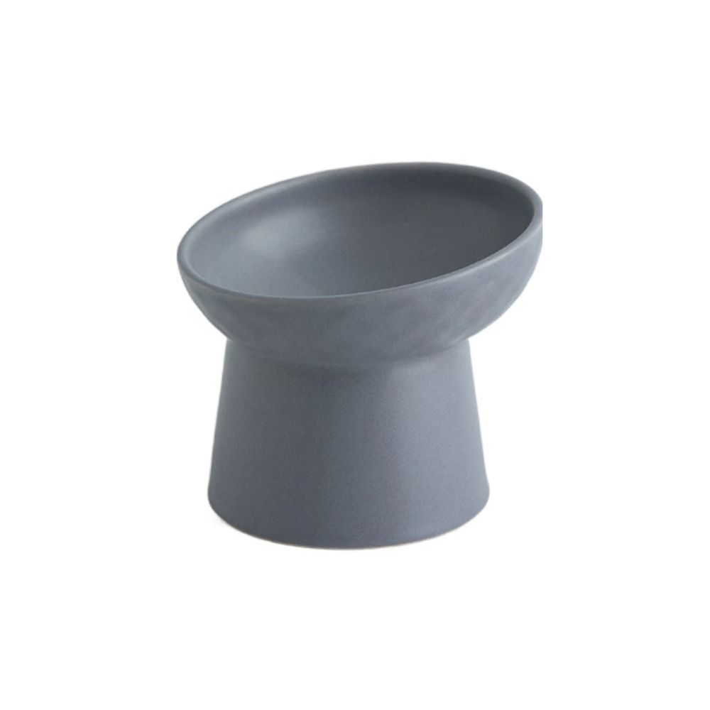 

Керамическая миска для воды для корма для кошек, приподнятые на высоких ножках, приподнятые миски для собак, кормление собак и кошек серый