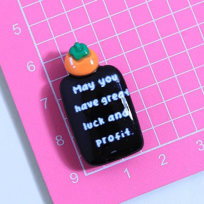 Dark Orange Cat Resin DIY Jewelry & Shoe Buckle Accessories