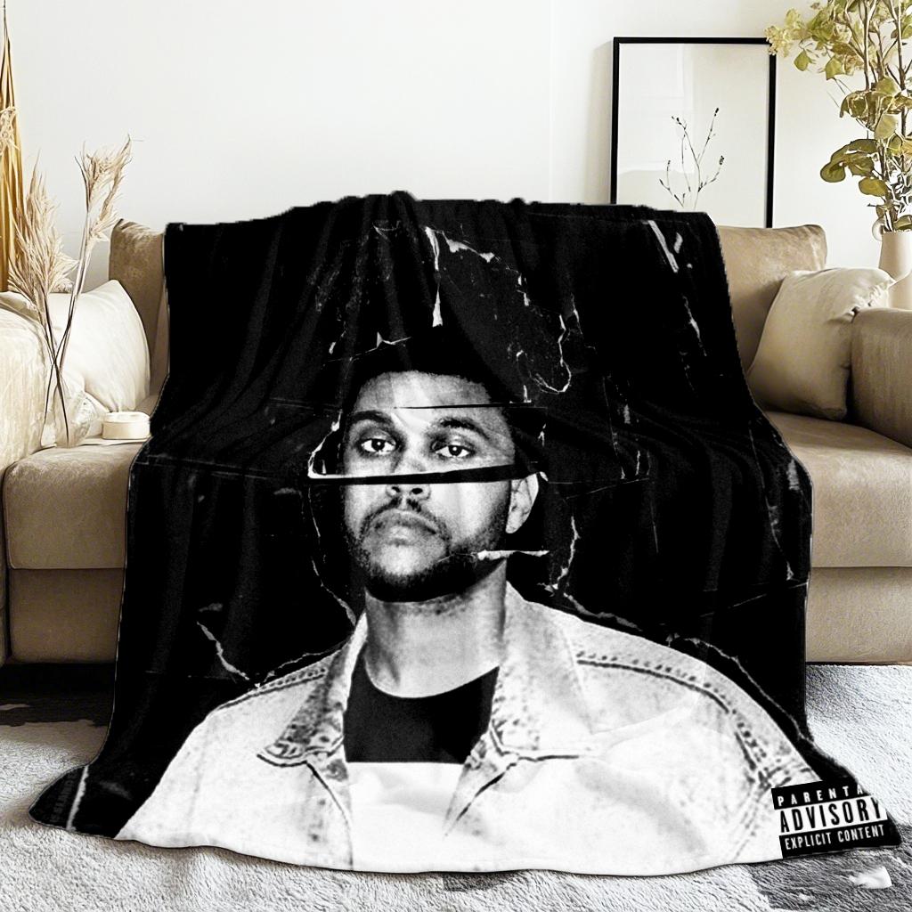 The Weeknd Art d'album Starboy Dépêche-toi Demain Couverture Couverture en Flanelle Couvertures Jetées pour Literie canapé Couette Ultra-Douce pour Chambre