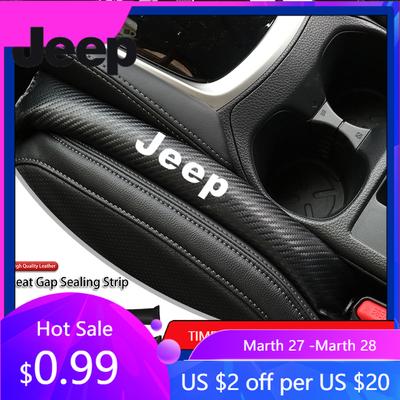 Pro Jeep Vnitřní výplň mezery mezi sedadly auta Kožená výplň Nepropustné podložky Pro Jeep Grand Cherokee Wrangler JK Gladiator Compass Reneg