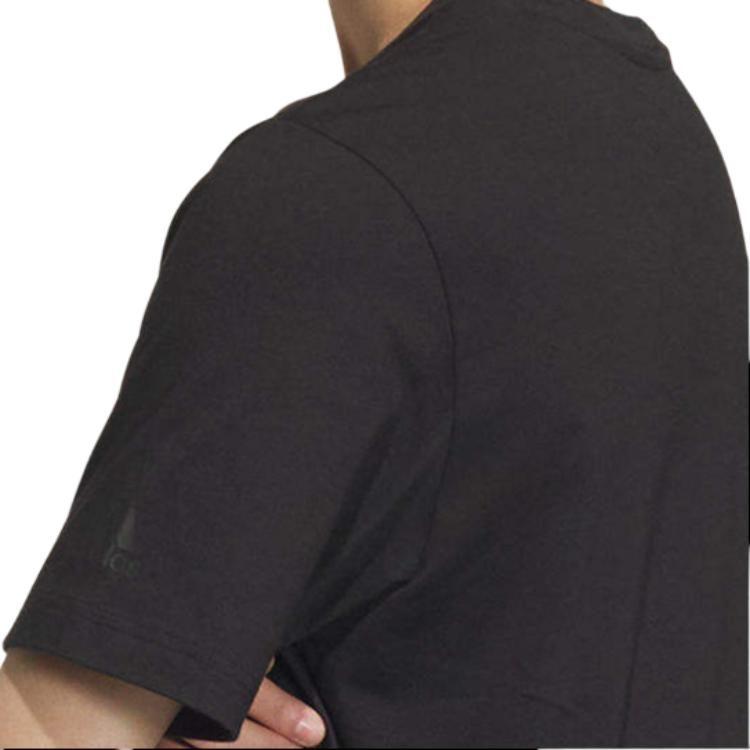 adidas Small Linear Logo T-Shirt Asia Sizing 'Black' JI9076