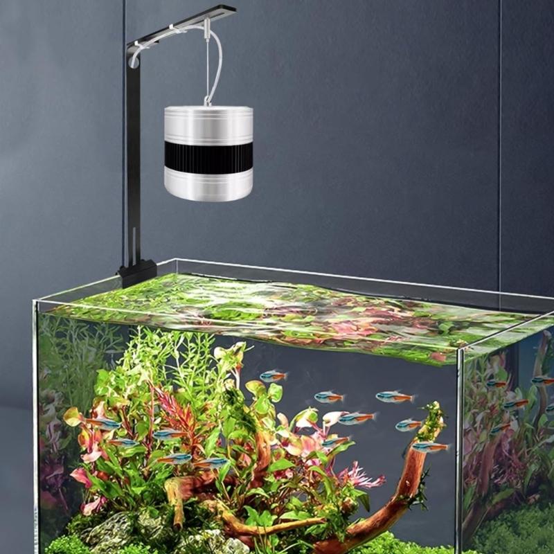 Supporto Leggero in Lega di Alluminio per Acquari Luce Altezza Personalizzabile Impermeabile Accessorio di Supporto per Illuminazione Acquari 2pz