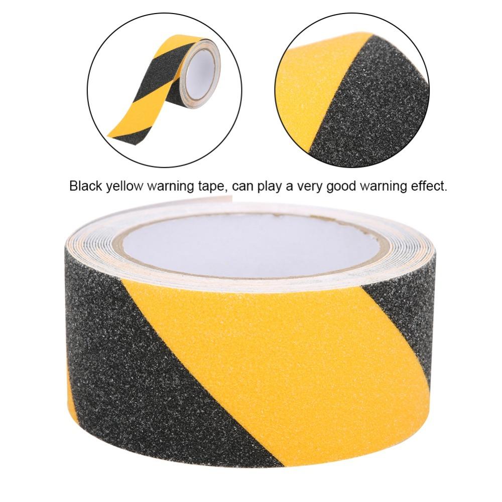 50mm X 5m Anti Slip Tape Black Yellow Color High Traction Tape Caution Warning Tape  Floor Warning