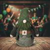 Green Irish Day Dwarf Doll Fashion Creative Gnome Figurines Exquisite Novelty Faceless Old Man Doll Irish Themed Events