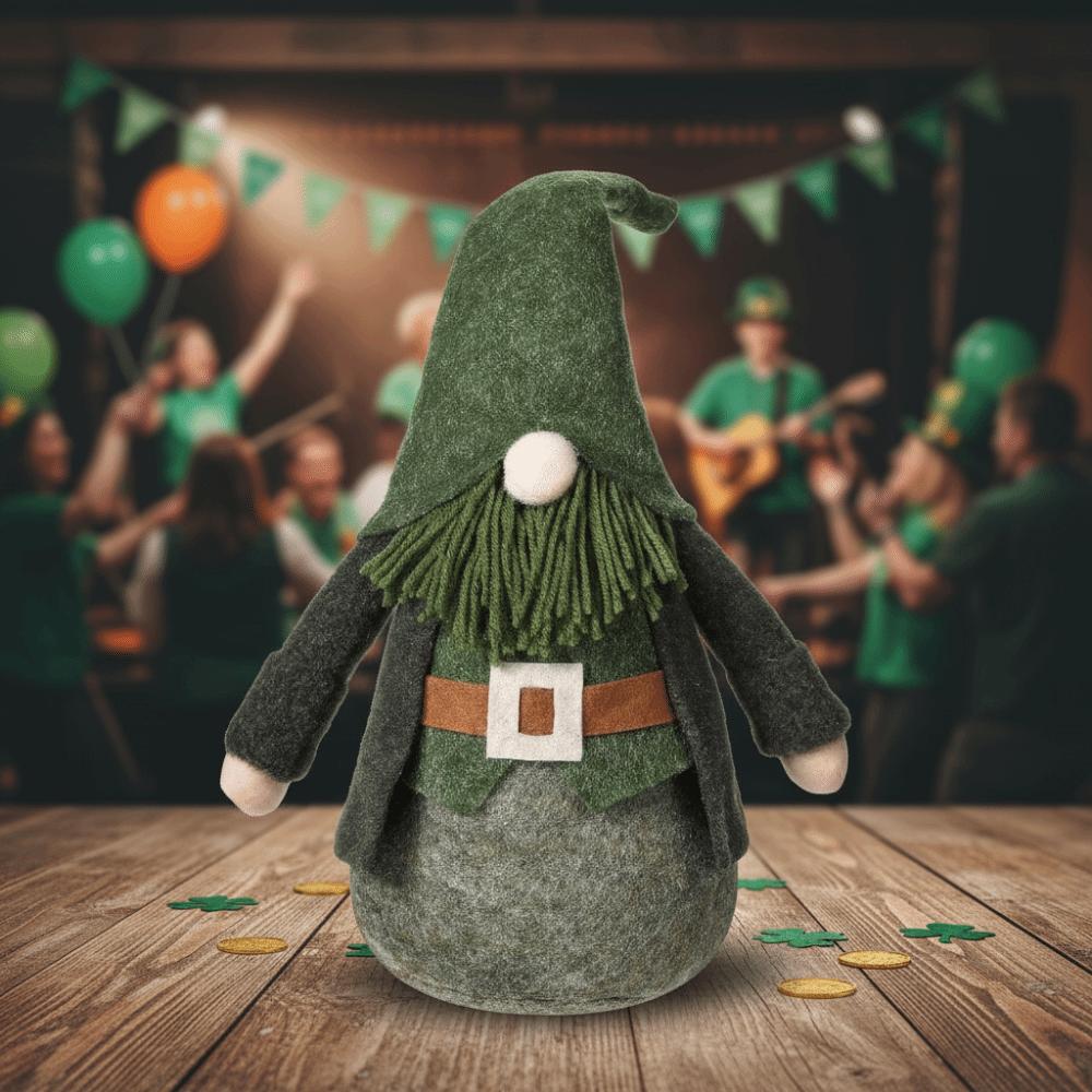 Green Irish Day Dwarf Doll Fashion Creative Gnome Figurines Exquisite Novelty Faceless Old Man Doll Irish Themed Events