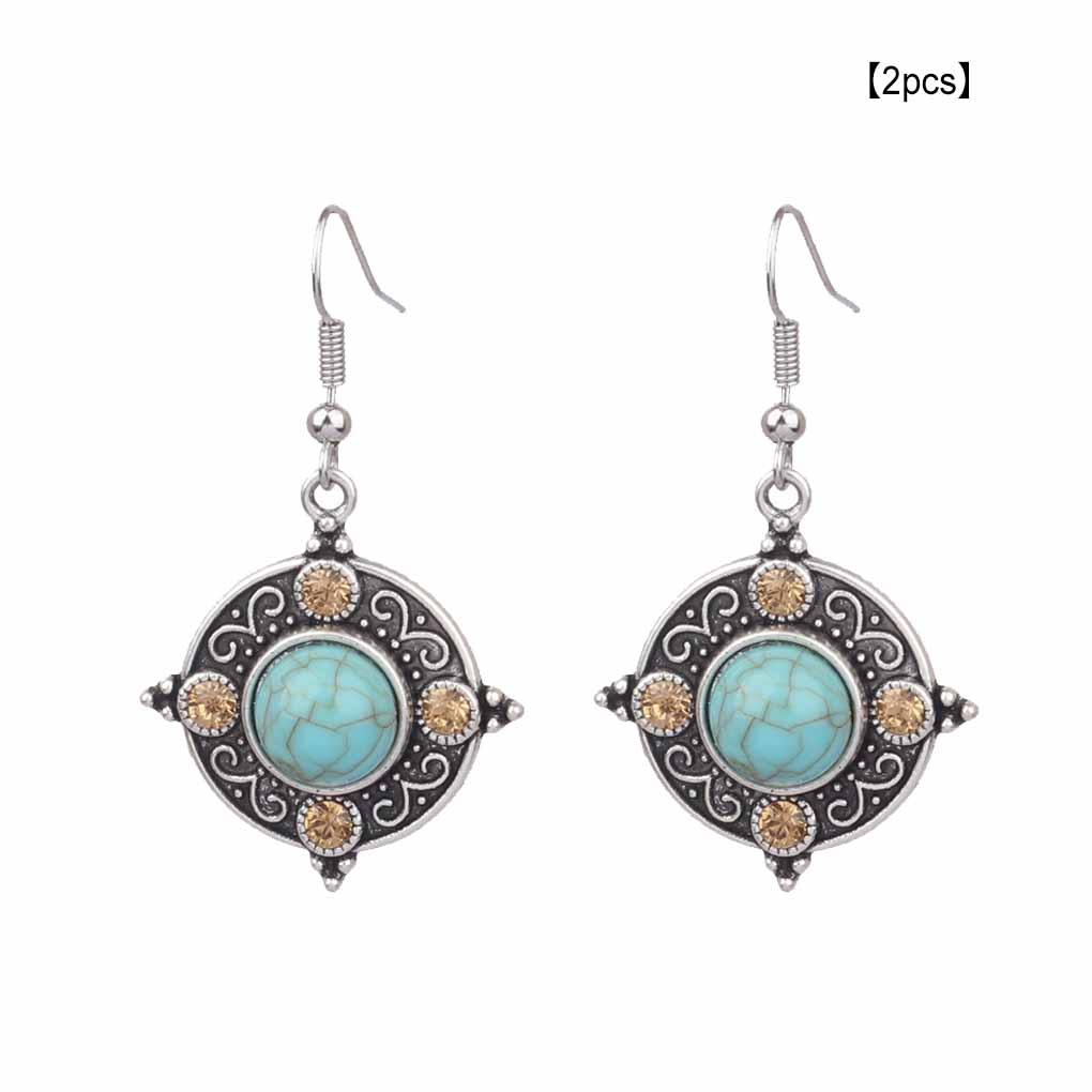 2 Stück Damen Ohrringe Piercing Eardrop Zinklegierung Mode Trendy Dame Ohrhänger Urlaub Reise Freizeit Schmuck