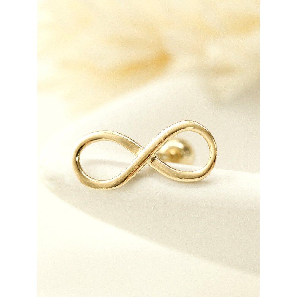 14K Infinite Gold Piercing Earrings