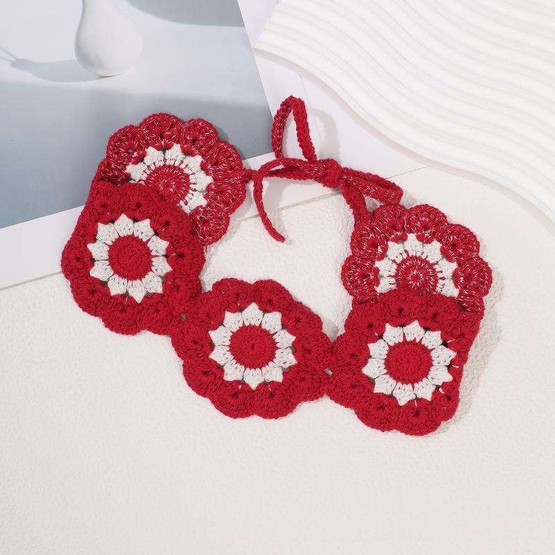 Stylish Heartedly Designed Knitted Flower Headband for Hawaii Beach Travels