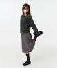 OHESHIO Button Detail Raglan Knit, Charcoal