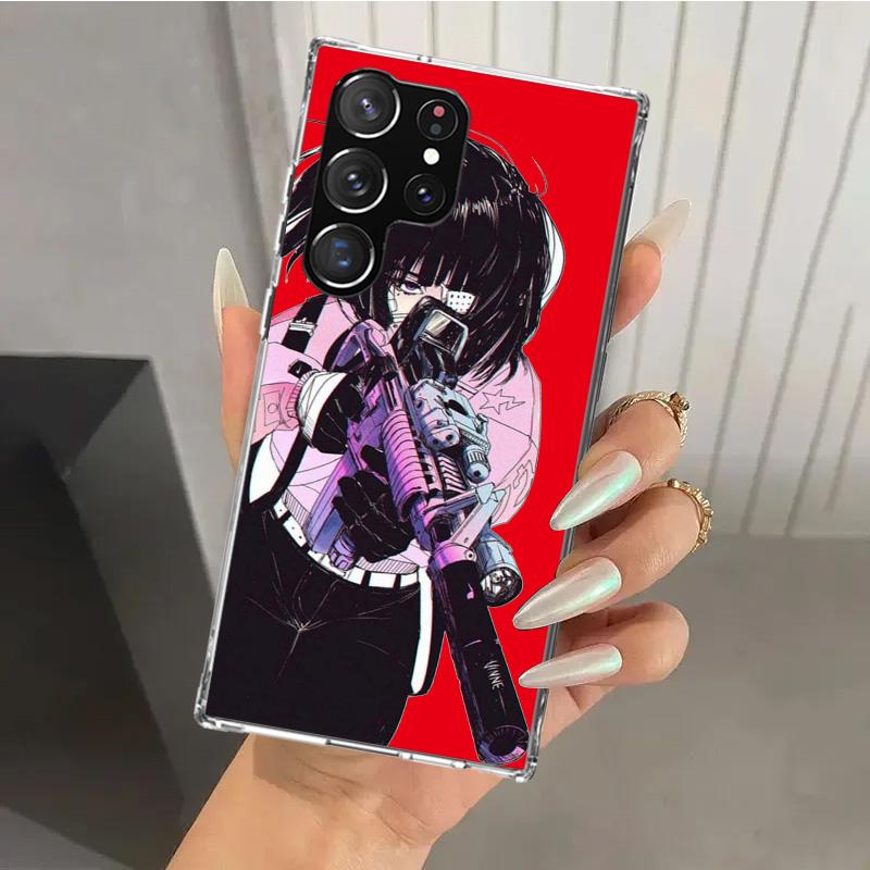 Japanese Style Anime Girl Phone Case for Samsung Galaxy S26 S24 S23 Ultra S25 Edge S22 S21 Plus S20 FE + Soft Print Shell Funda