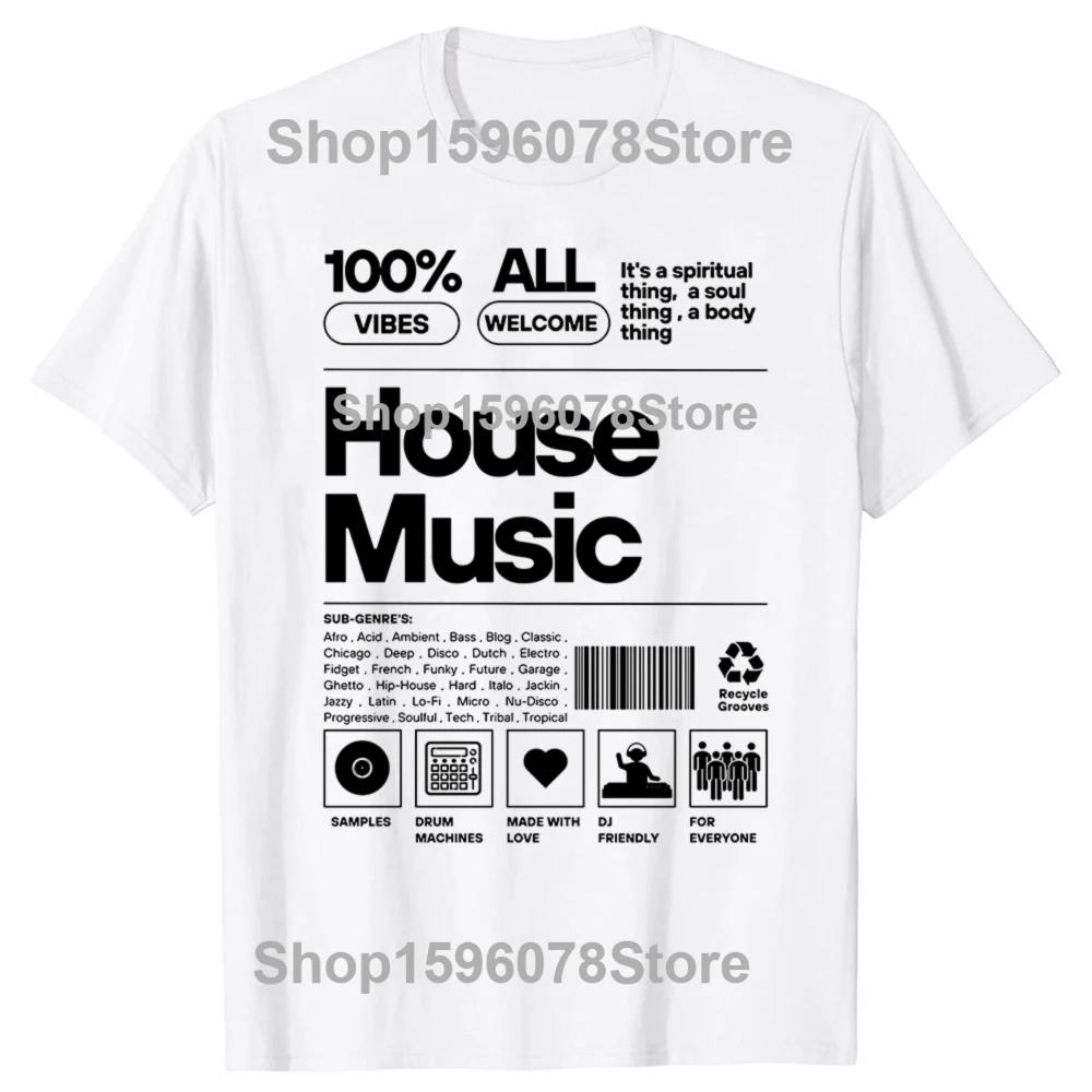 Electro House Music Headphone Techno Party DJ Unisexs Womens Tshirt Fashion New Top Tees TShirt Harajuku Short Sleeve