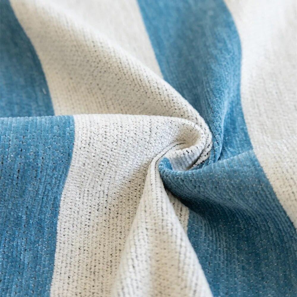 Cartoon Elephant Sofa Cover Sofa Towel Chenille Color Stripe Couch Cover Pet Mat Living Room Sofa Slipcover Throw Blanket