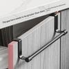 No Drill Hanging Towel Rack For Kitchen Stainless Steel Over Cabinet Door Storage Organizer For Dishcloth Gloves Sponge Holder