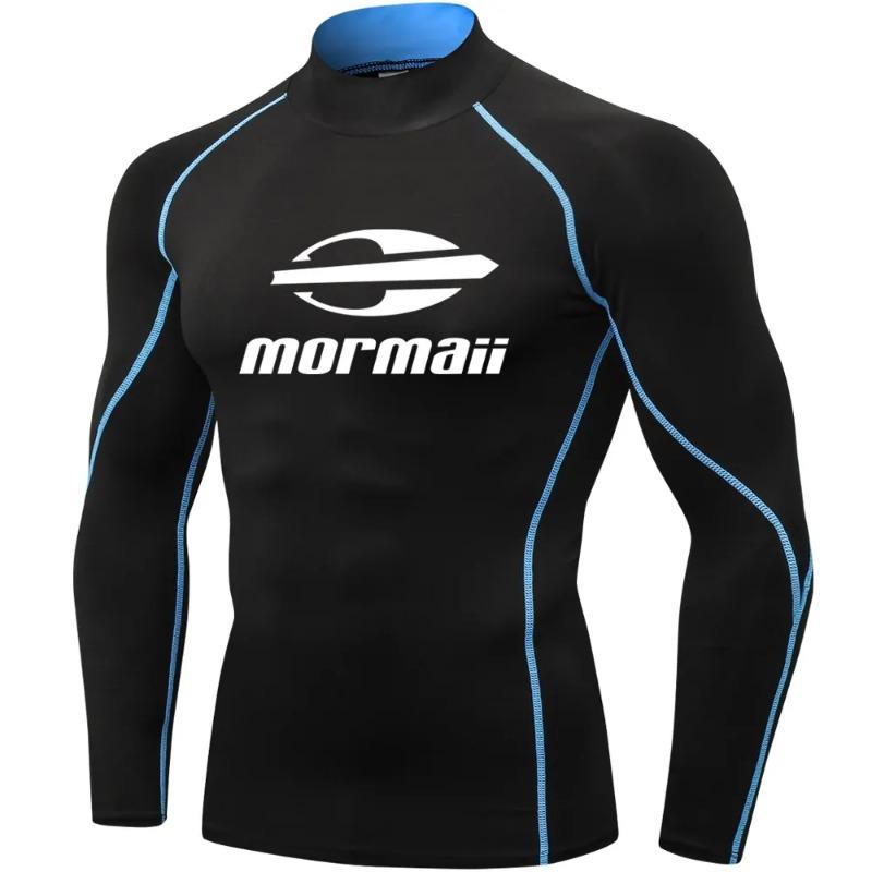 Men Swimsuit Swimming T-shirt Beach UV Protection Swimwear Rash Guard Long Sleeve Surfing Diving Swimsuit Surf T-shirt
