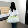 Fashion and fresh dry and wet separation sports fitness bag going out large capacity with shoe compartment portable travel bag can be set with tie rod