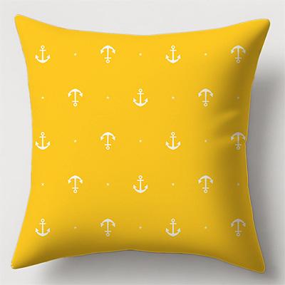 Home Decor Yellow Pillows With Floral & Geometric Patterns Pattern Cushion Cover Suitable For Sofa Bedroom Car Pillow Cover