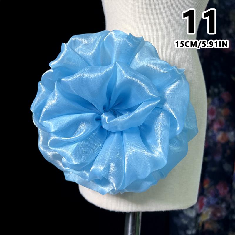 Applicazione Fiore 3D Grande Patch Applicazione per Abiti da Donna Spilla di Lusso di Design Accessorio Spalla Sposa da Palcoscenico