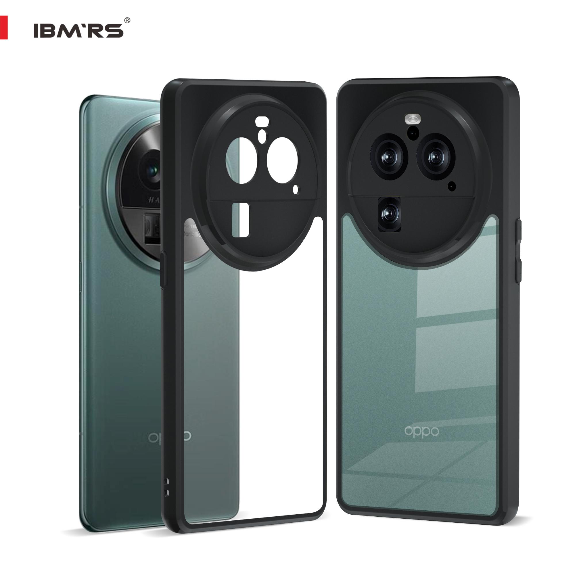 

(В комплекте ремешок на запястье)Чехол IBMRS для Oppo Find X6 Pro, камуфляжный прозрачный жесткий чехол и мягкая рамка из ТПУ с подушкой безопасности, противоударный матовый чехол для телефона for phone series(6.8 ) прозрачный