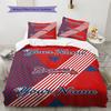 Name Custom Atlanta Braves Pattern Bedding Set Quilt Cover Pillowcase Home Decor Gift (1 * Duvet Cover + 2 * Pillowcase, Without Core)