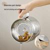 304 Stainless Steel Oil Strainer Pot with Frying Basket
