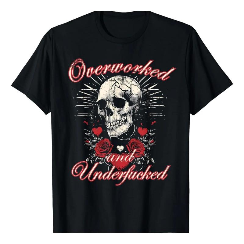 Camiseta Divertida Con Dise?o De Calaveras Con Dise?o De Cal S