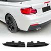 Rear Side Bumper Spoiler Lip Splitter Body Kits Canard Diffuser for 2 Series F22 F2  Sport 2015 to 2019