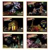 Colorful Night View Magic Scratch Art Painting Paper Kit Perfect For Young Artists And Gift Giving