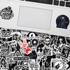 50 Rock Series Metal Rock Stickers, Rock Graffiti Stickers, Luggage Guitar Stickers