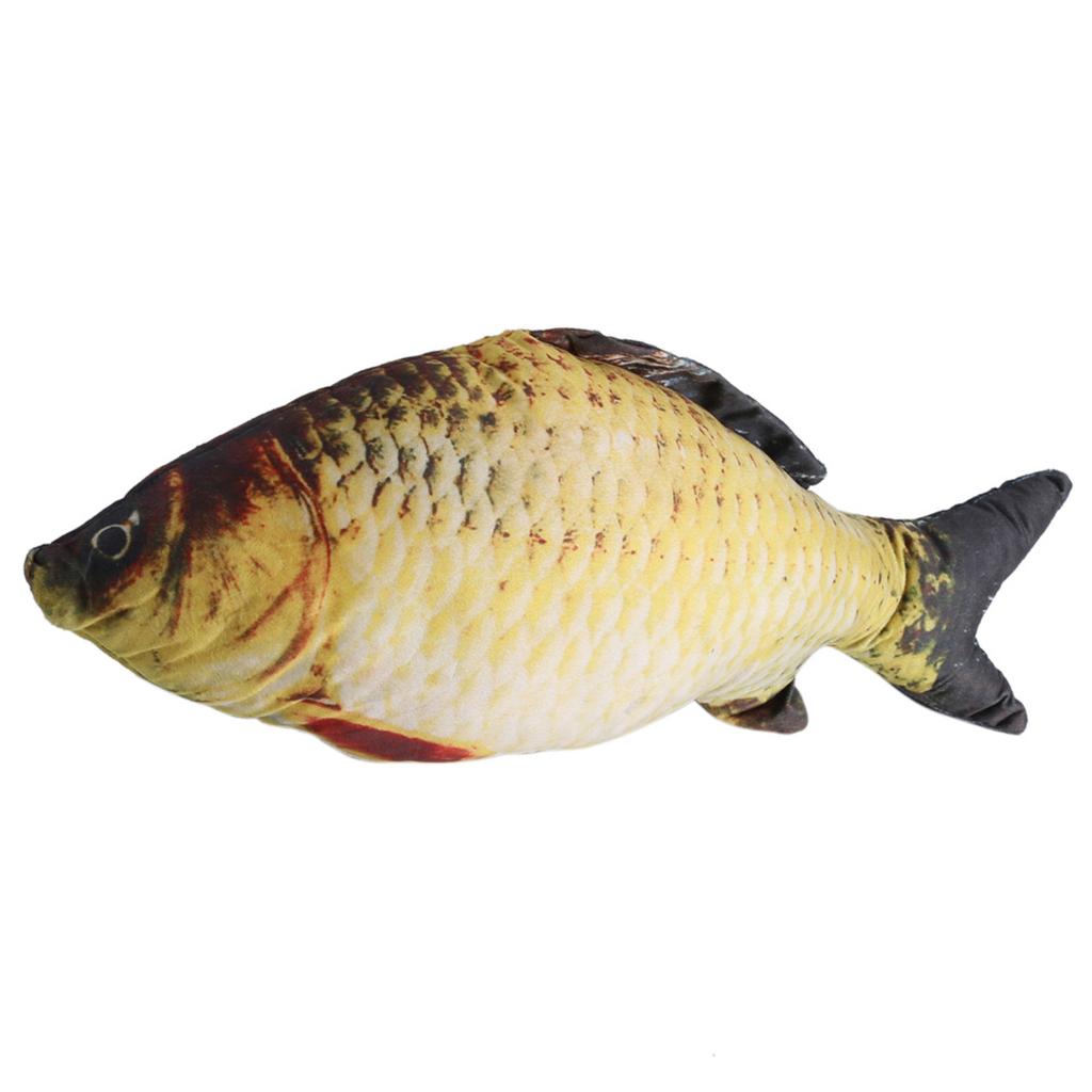 Creative 3D Carp Fish Shape Simulation Cushion Throw Pillow Children Gift Toy Sofa Home Decor