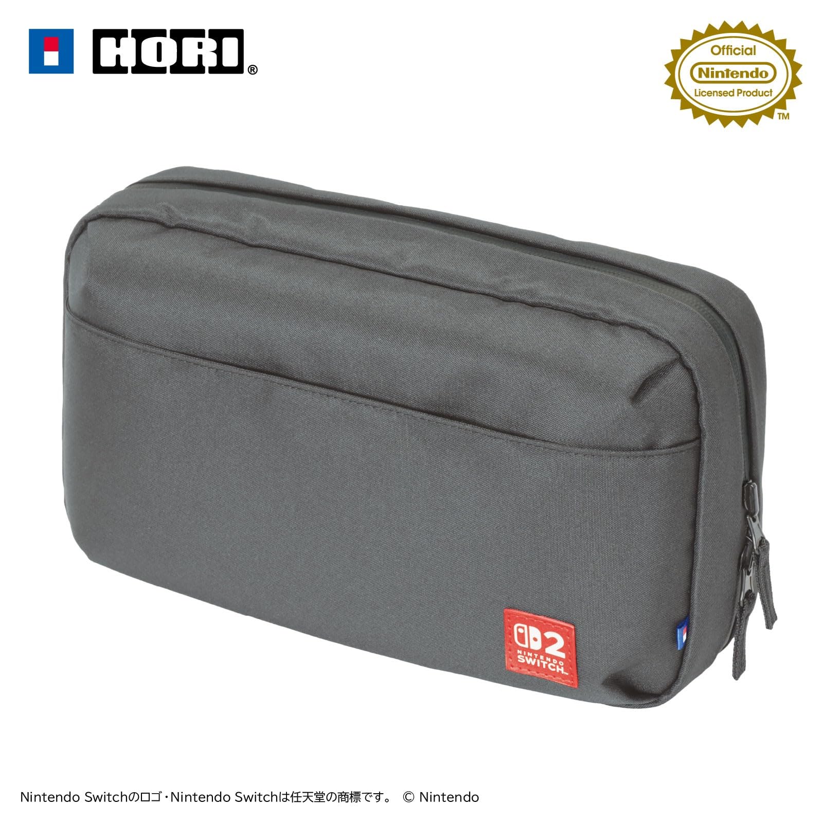 

Двусторонняя сумка для полного хранения для Nintendo Switch 2 с Switch 2 и старым серым x королевским синим [HORI] [Совместимо со Switch]