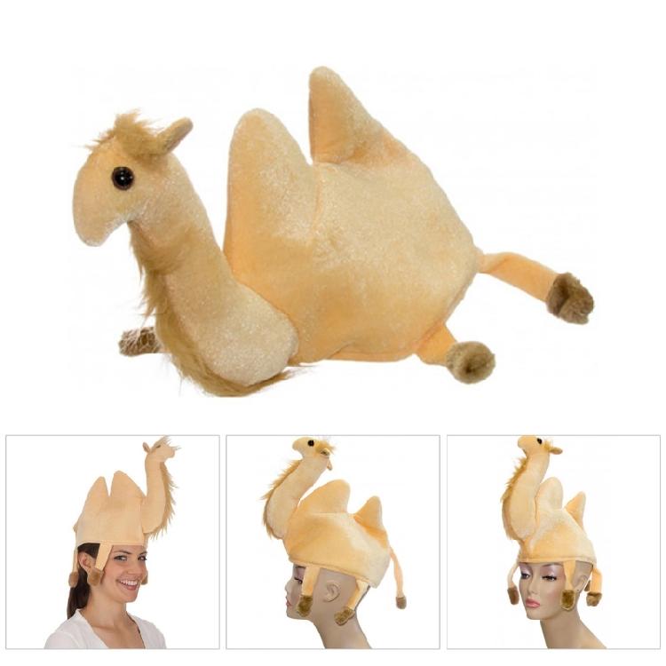 Kamelenfamilie Hoed voor Volwassene Kind Muziekfestival Hoed Feest Hoofddeksel Vakantie Foto Props Kamelenfamilie Petten Podiumshow Kostuum Accessoires
