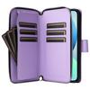 For iPhone 13 mini Case Leather Zipper Pouch Wallet Crossbody Phone Cover