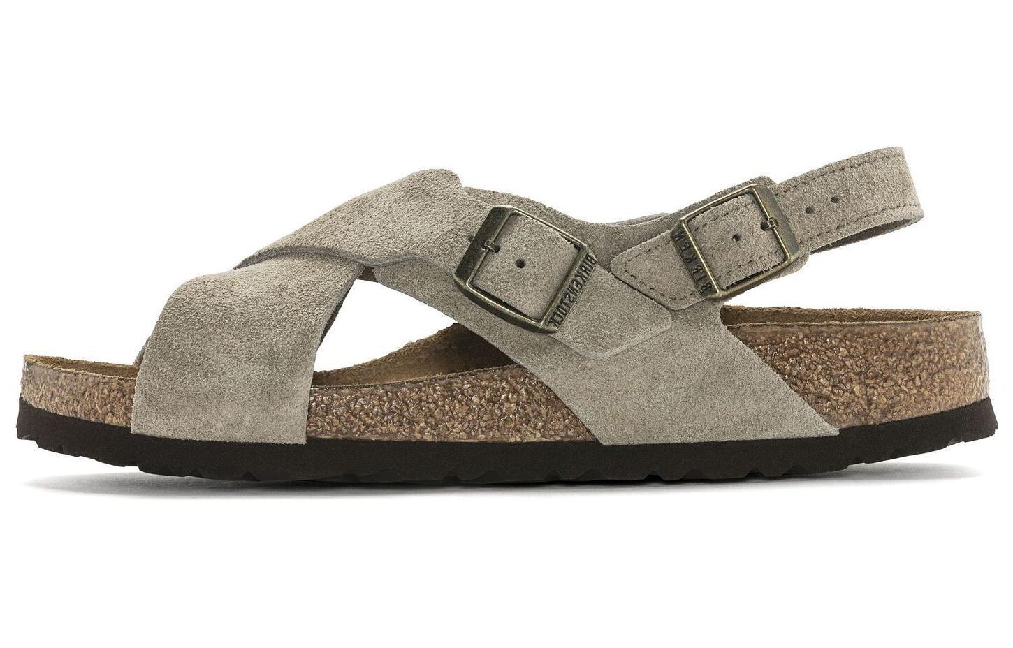 Сандалии Birkenstock Tulum из замши, узкая посадка, цвет Taupe , женские 1024110 39