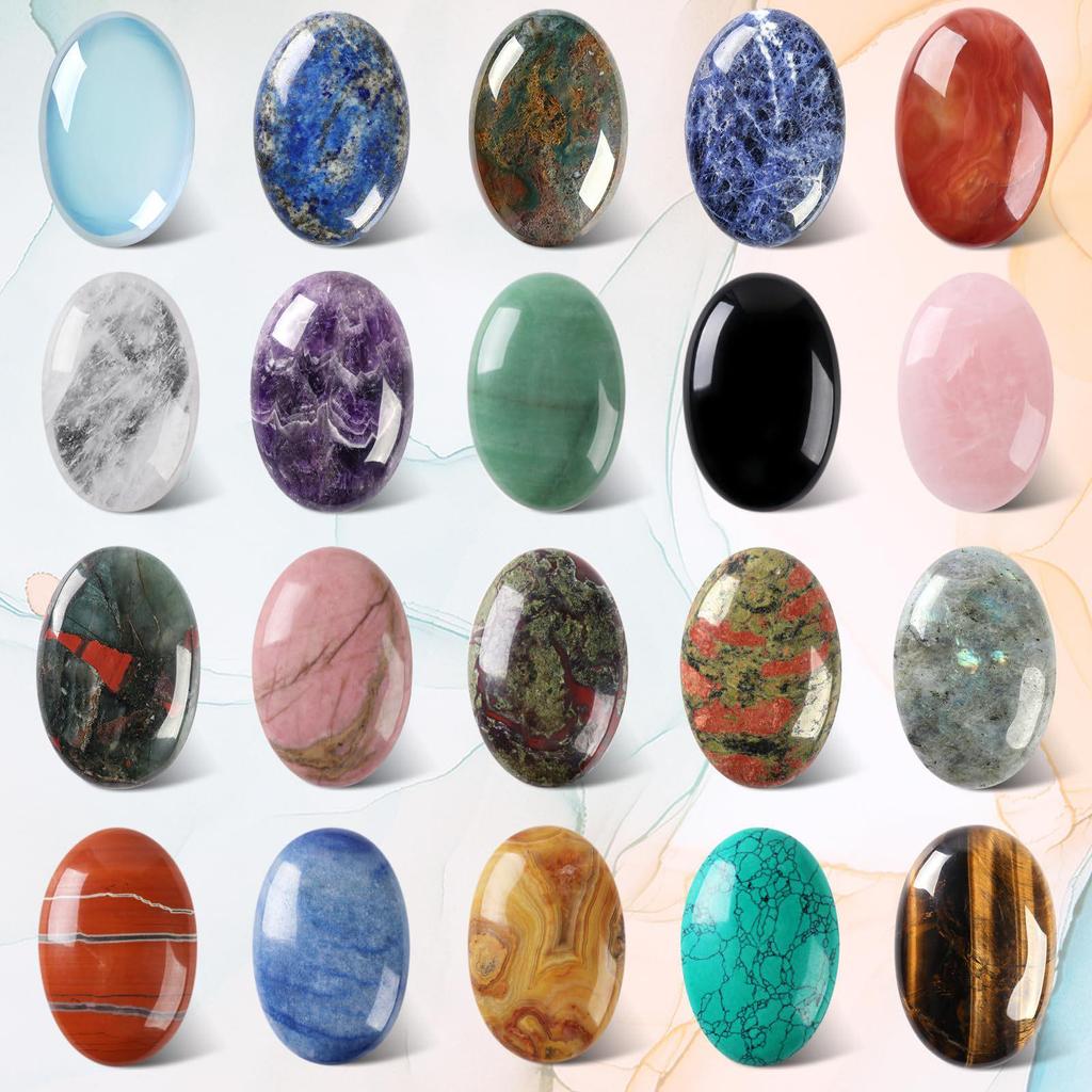 Natural SPA Energy Massage Stone - Oval 40x60x20mm