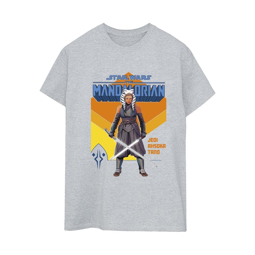 Star Wars Womens/Ladies The Mandalorian Jedi Ahsoka Tano Cotton Boyfriend T-Shirt