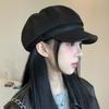 British style retro hemming belt buckle octagonal hat children autumn and winter new literary and artistic versatile beret painter hat tide