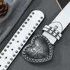 American Retro Love Belt Rivet Belt Decorative Punk Waist Spice Girl Personality Belt