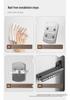 Folding Retractable Clothes Drying Rack for Indoor/Outdoor Use: No-Punch Wall Mount Design for Balcony or Bay Window.