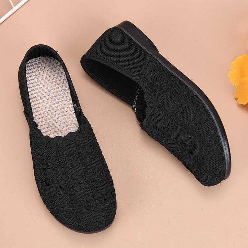 Casual Breathable Soft Sole Slip On Flat Women Daily Walking Shoes 36