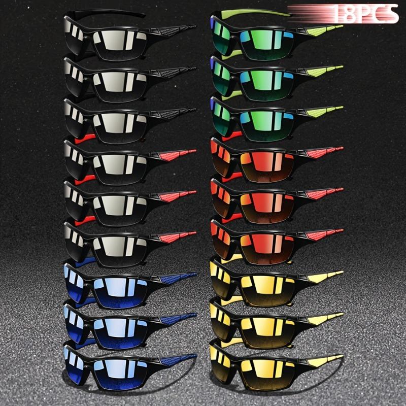 

18 Pieces Of Fashionable Sports Retro Unisex Classic Retro Driving Sports Glasses Suitable For Both Men And Women