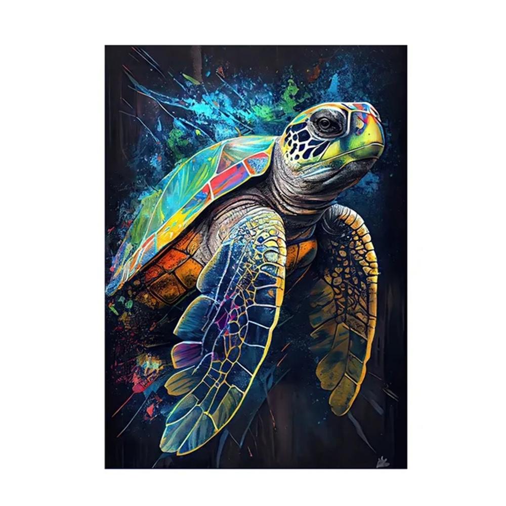 DIY Diamond Painting Colorful Ocean Wild Life Shark Seahorse Octopus Turtle Mosaic Embroidery Stitch Kit Wall Art