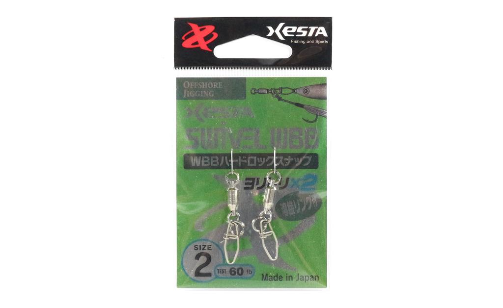 Xesta WBB Pevná karabina s kroužkem velikost 2 60 lb , 2 kusy (4578)