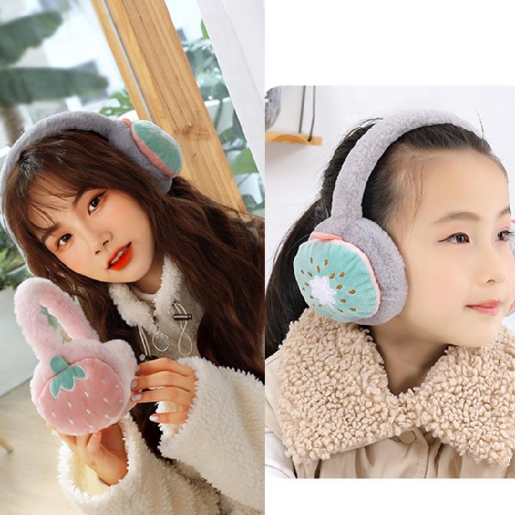 Adjustable Fruit Ear Muffs Warm & Soft Fluffy Cute Winter Warm Earmuff Ear Muffs