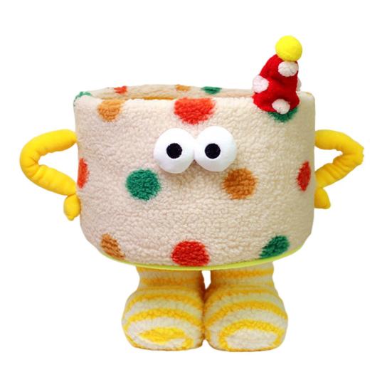 Cartoon Storage Basket with Eyes Legs Large Capacity Vibrant Color Adorable Storage Box Multi-functional Organizer