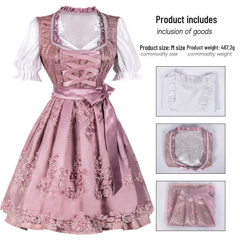 Bavarian Oktoberfest Women's Costume Set - Halloween Carnival Outfit