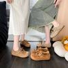 Birken single shoes women's 2025 spring and autumn new versatile soft sole Birken round head tassel one pedal lazy Doudou single shoes