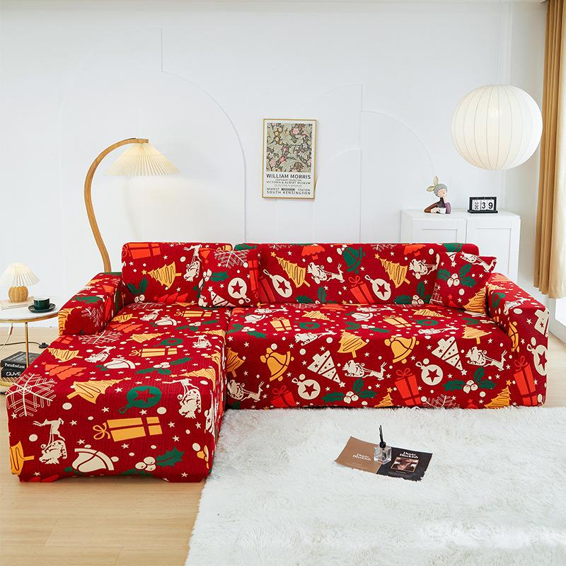 Чехлы для диванов на Рождество, эластичные чехлы для диванов в гостиную, для детей, домашних животных, все включено, чехлы для диванов, нескользящие, защитные для мебели 1seat