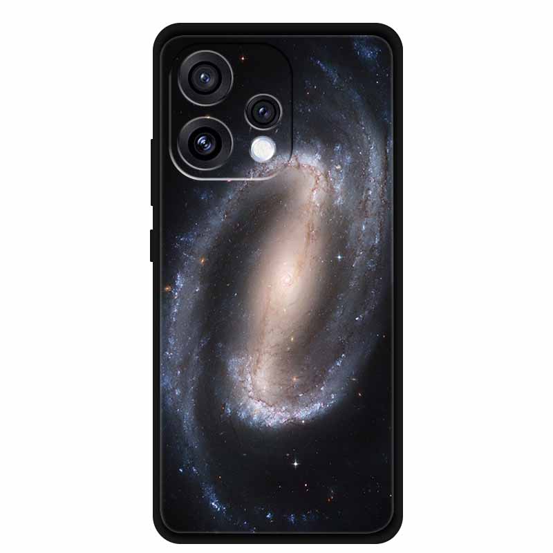 Case For Oppo Reno 15C 5G Colorful Flowers Black Soft Silicone TPU Phone Cases For Oppo Reno15 5G Shells Protection Bumper Funda