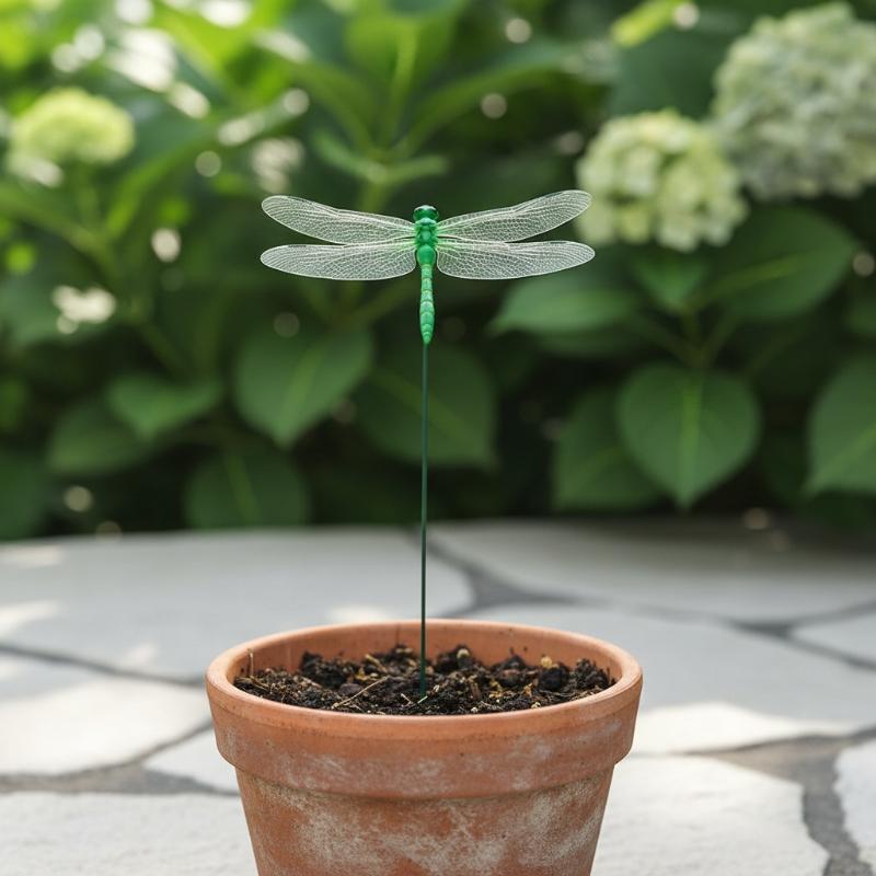 3D Dragonfly Yard Landscaping Decor 5/10Pcs Colorful Waterproof Ornament for Outdoor Flower Pot Planter Garden