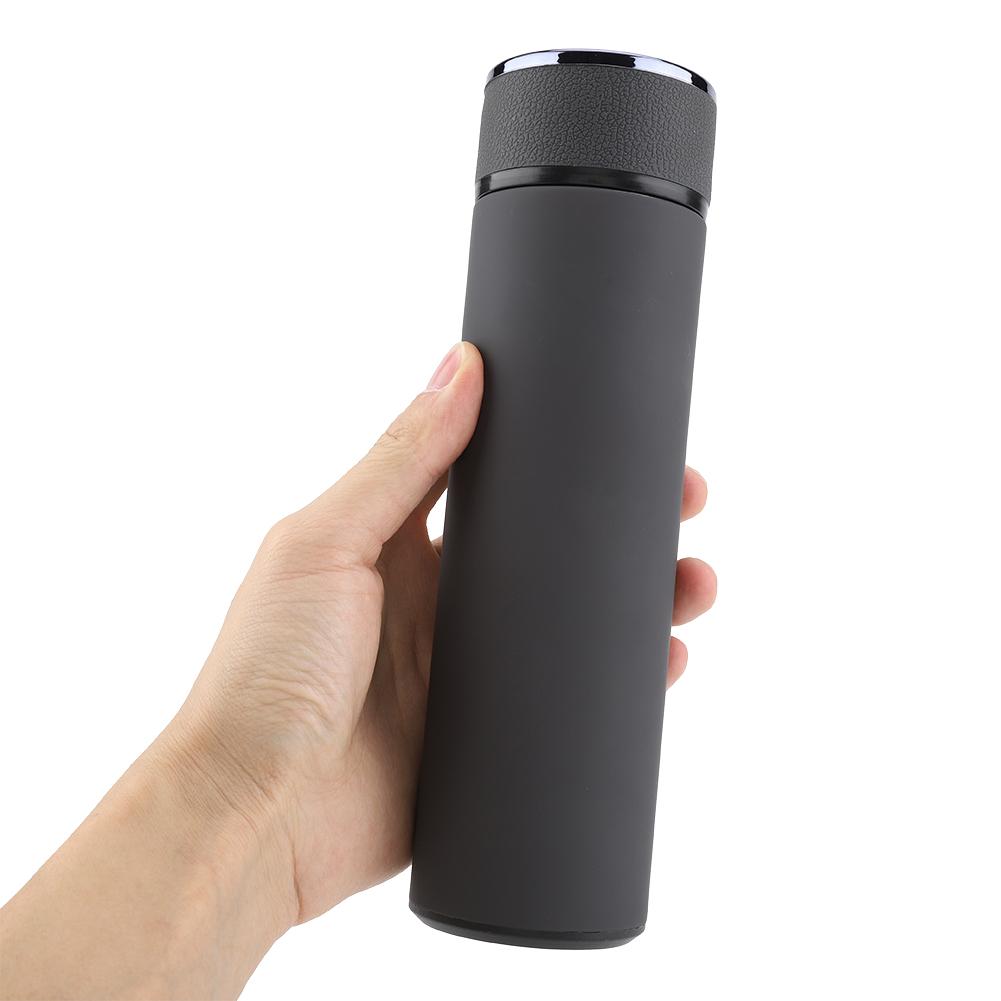 Stainless Steel Vacuum Water Bottle Tea Coffee Leakpoof Thermos Car Office Cups (Grey)